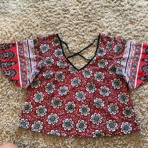 Patterned band of gypsies top